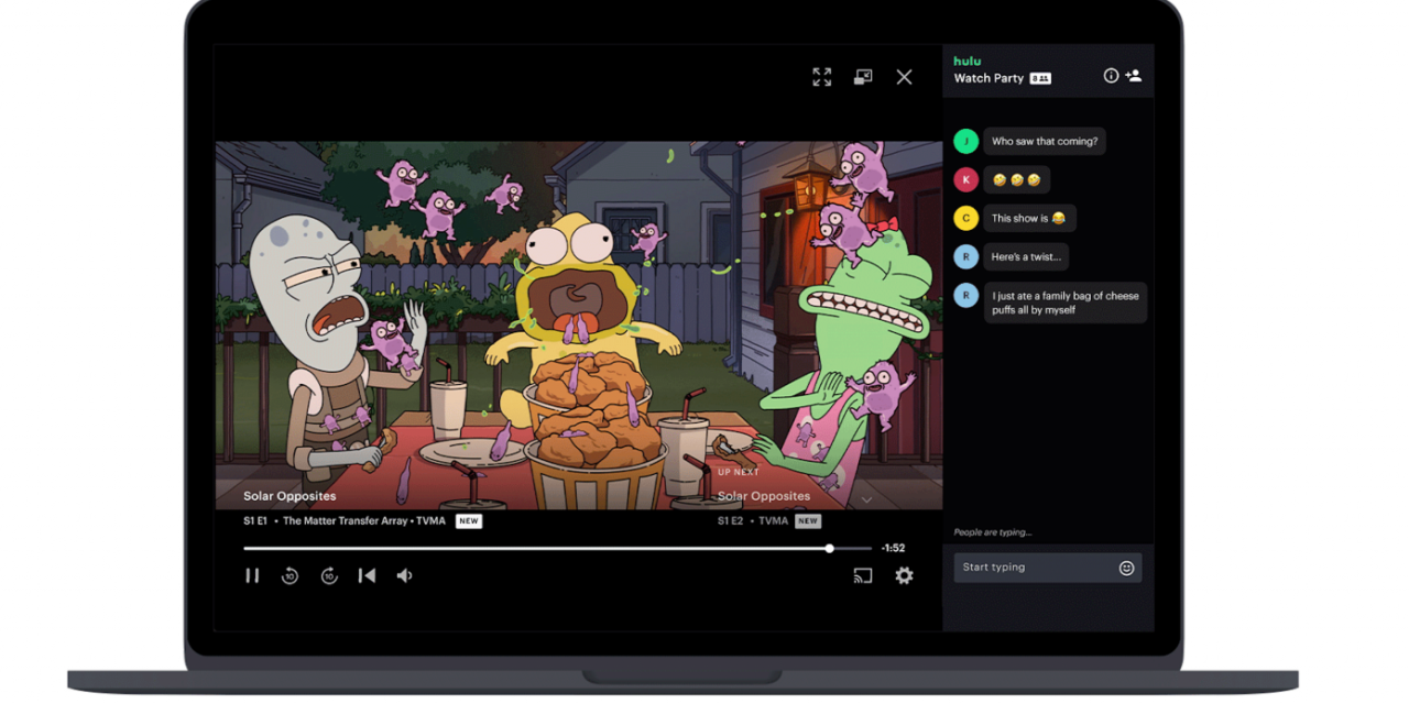 Watch Party od Hulu! Możliwość wspólnego oglądania z różnych miejsc