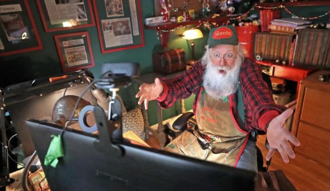 Mikołaj odwiedzi cię na Zoomie. Masz ochotę na wideo?