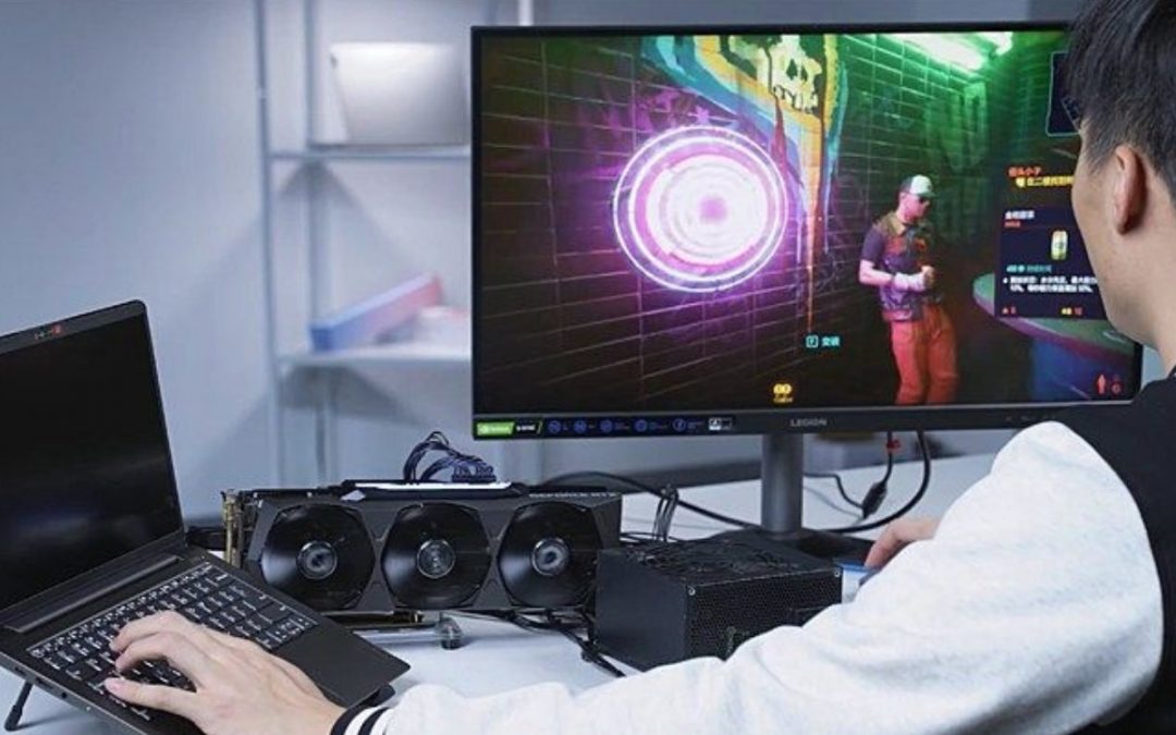GeForce RTX 3090 podłączony do laptopa!