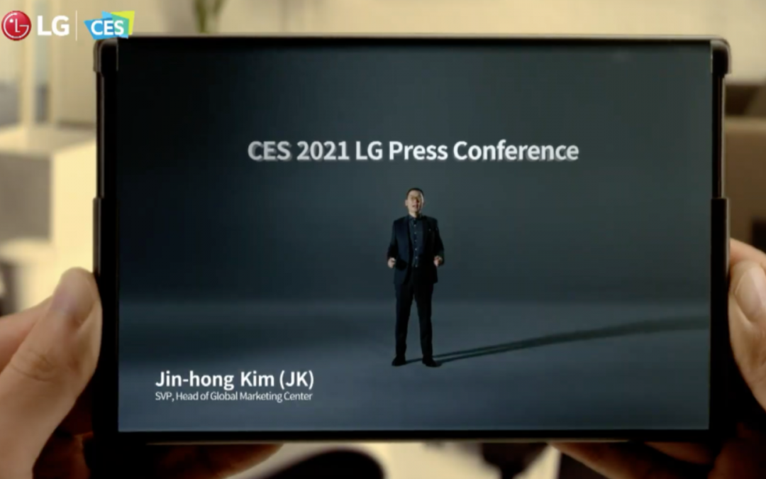 Rozciągany telefon LG zaprezentowany na CES 2021