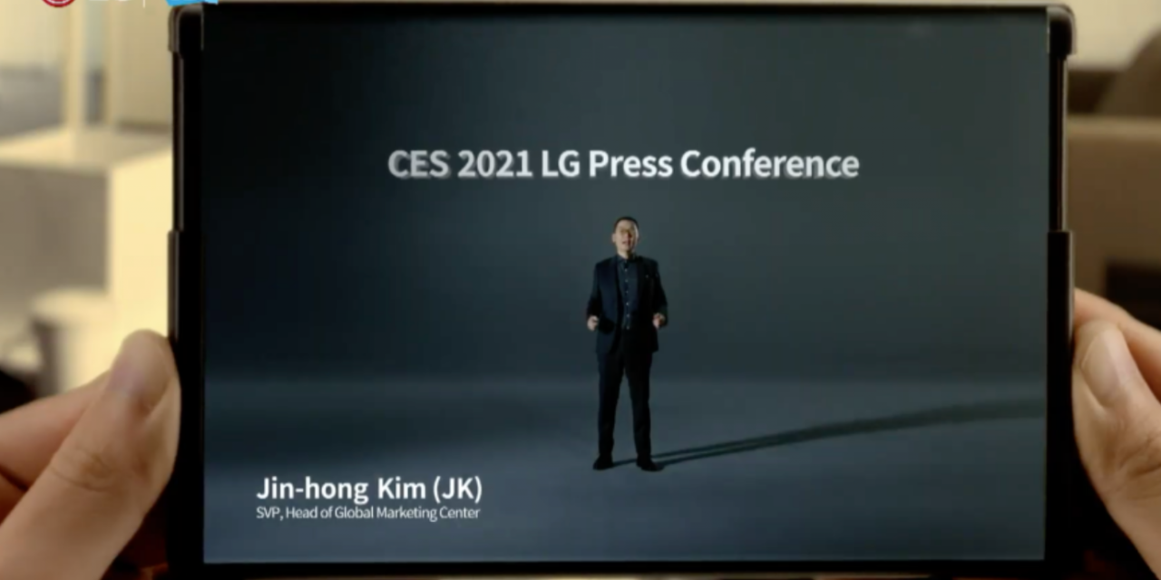 Rozciągany telefon LG zaprezentowany na CES 2021