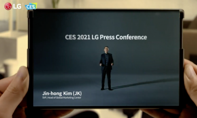 Rozciągany telefon LG zaprezentowany na CES 2021