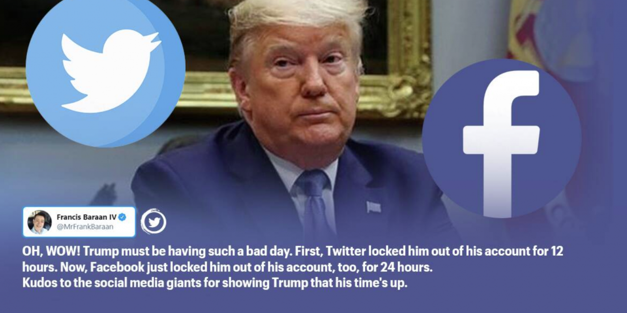 Konto Donalda Trumpa zablokowane na Facebooku i Twitterze po zamieszkach na Kapitolu