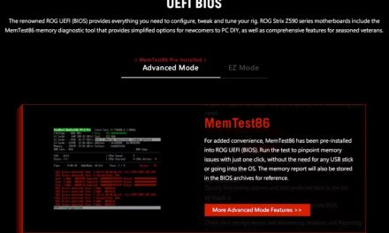 Asus doda tester pamięci MemTest86 do płyt głównych