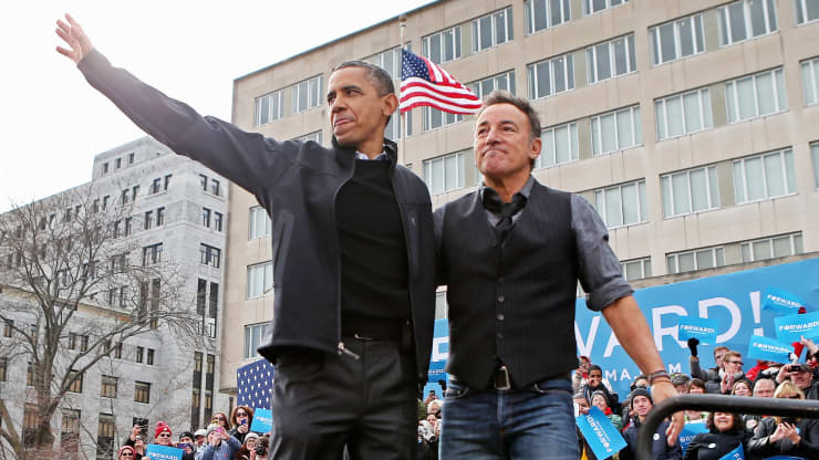 Barack Obama i Bruce Springsteen poprowadzą podcast na Spotify