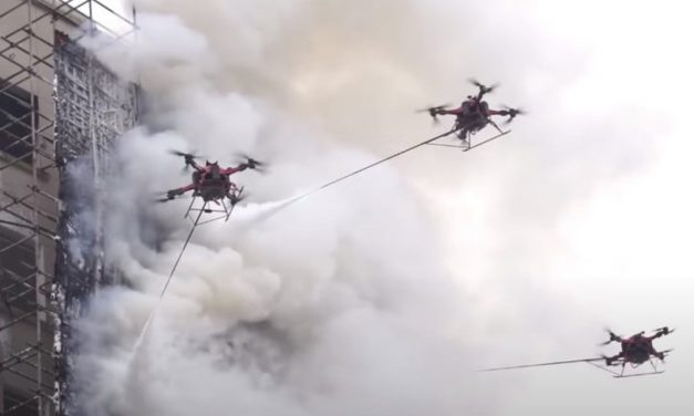 Google będzie testować drony do gaszenia pożarów