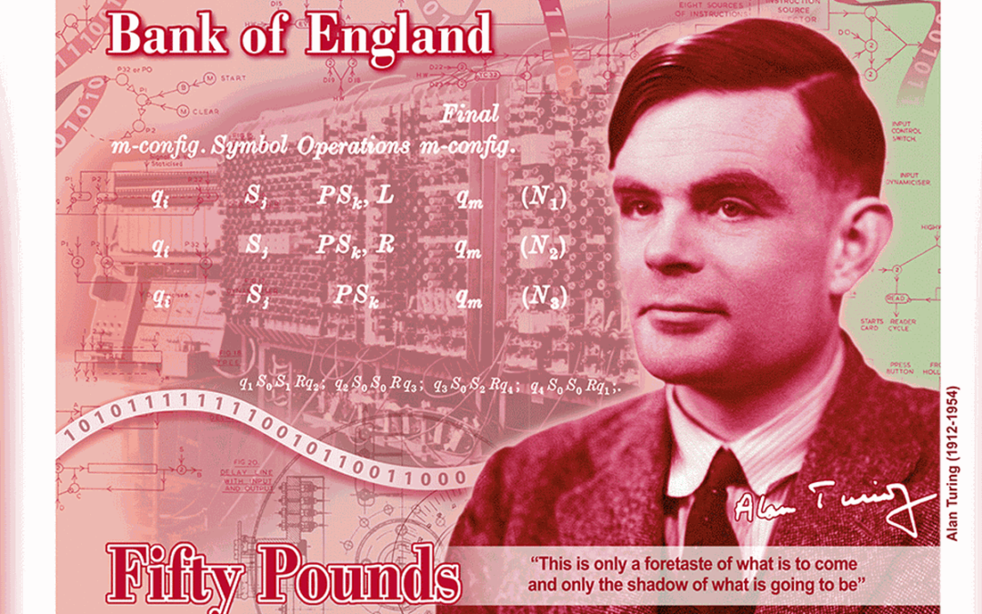 Alan Turing na banknocie – znajdziesz wszystkie ukryte zagadki?