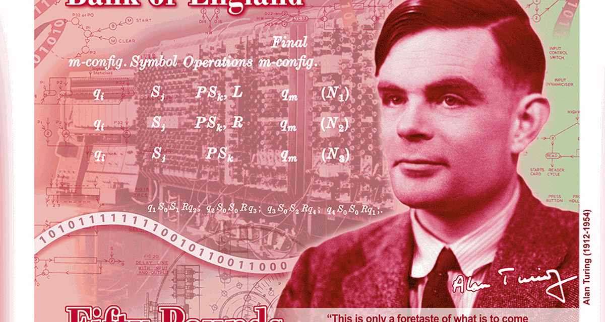 Alan Turing na banknocie – znajdziesz wszystkie ukryte zagadki?