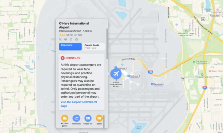 Apple Maps pokazuje informacje o obostrzeniach na lotniskach