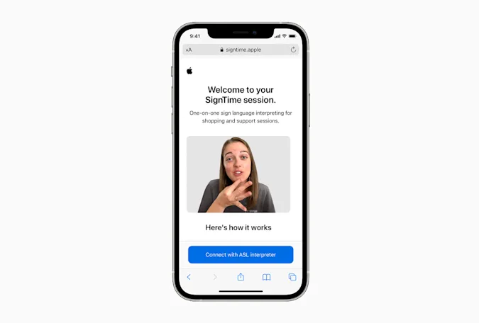 Apple wprowadza SignTime, czyli tłumacza języka migowego