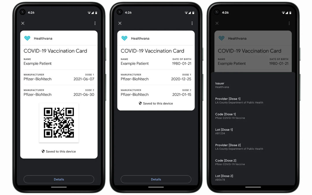 Google Pay może przechowywać już paszporty COVIDowe