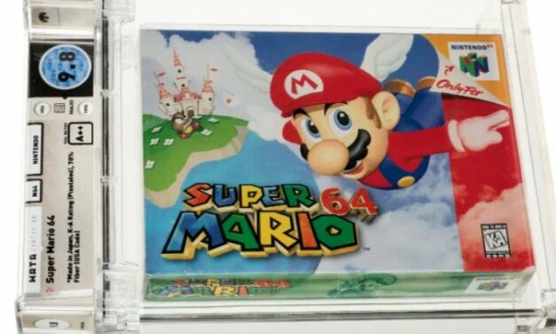 Zafoliowana gra Super Mario 64 sprzedała się za 1,5 miliona dol.