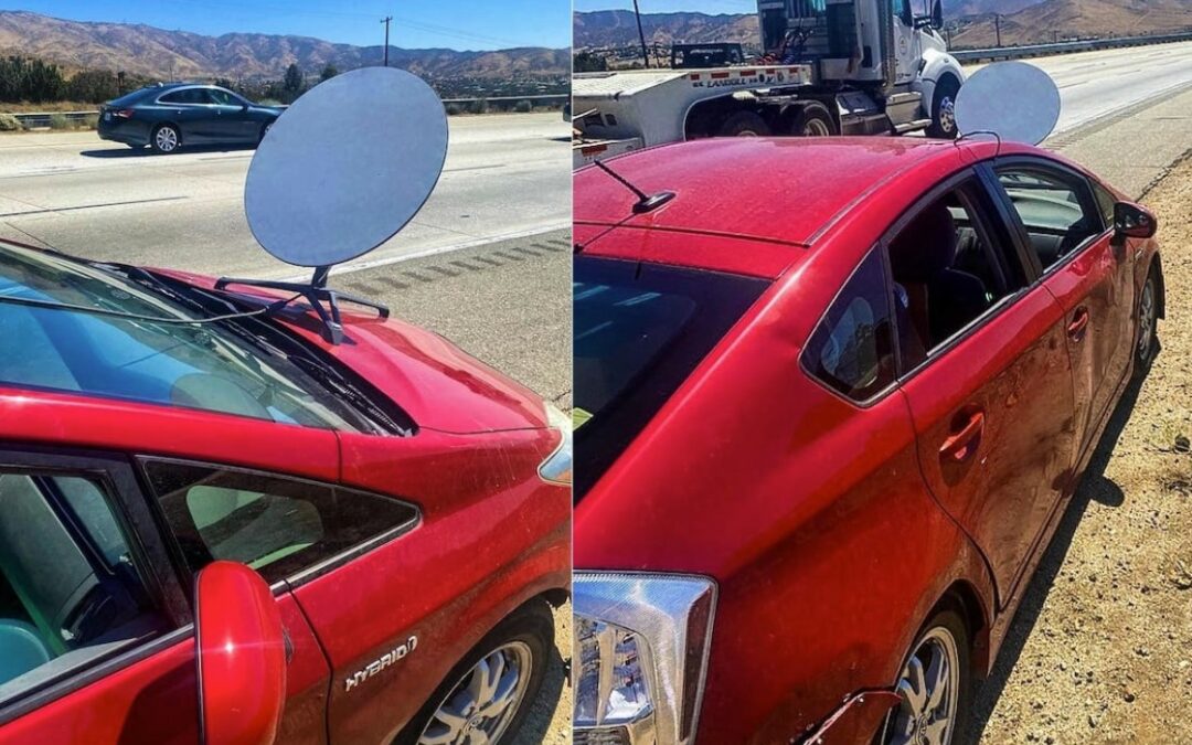 Takie rzeczy tylko w USA: miał na samochodzie satelitę Starlink. Dostał mandat. Słusznie?