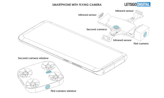 Vivo opatentowało smartfona z odczepianym dronem