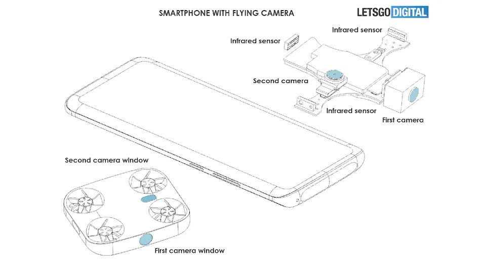 Vivo opatentowało smartfona z odczepianym dronem