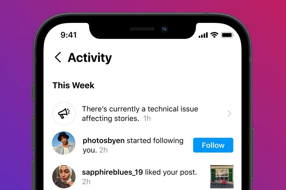 Instagram będzie powiadamiał użytkowników o awariach