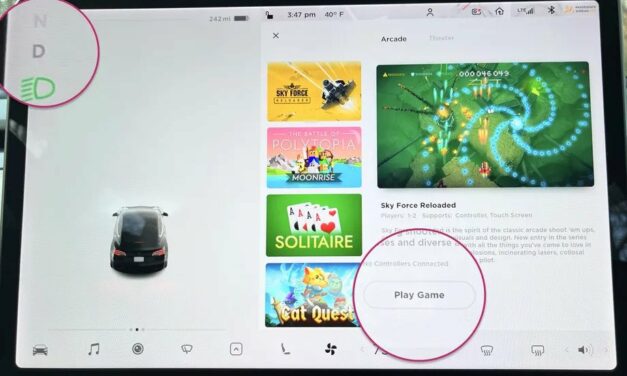Tesla pozwala na granie w gry podczas jazdy samochodem