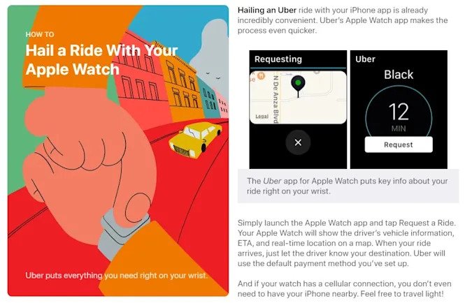 Uber wycofuje aplikację na Apple Watch
