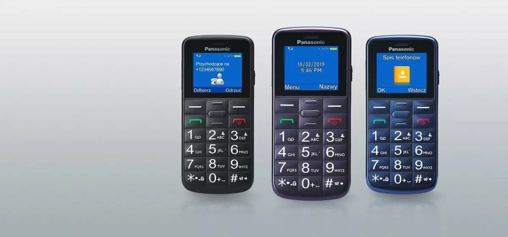 PANASONIC KX-TU110EXB SingelSIM fekete nyomógombos kártyafüggetlen