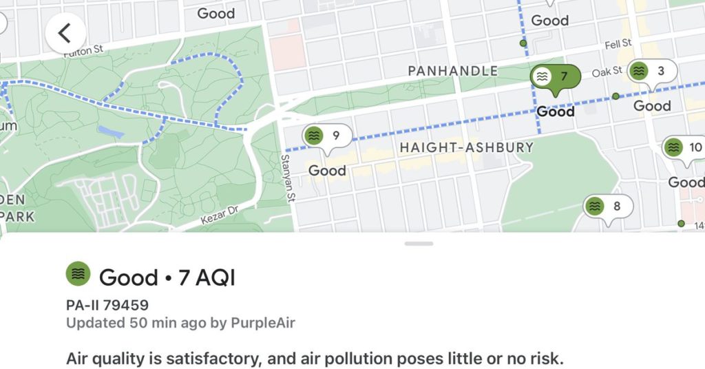 Mapy Google pokażą nam jakość powietrza w okolicy
