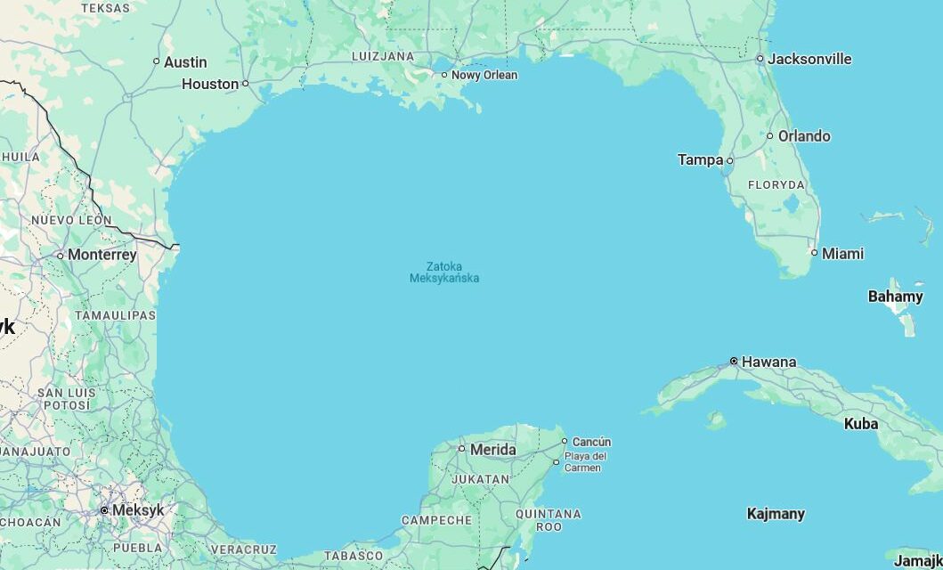 Google Maps zmieni nazwę Zatoki Meksykańskiej