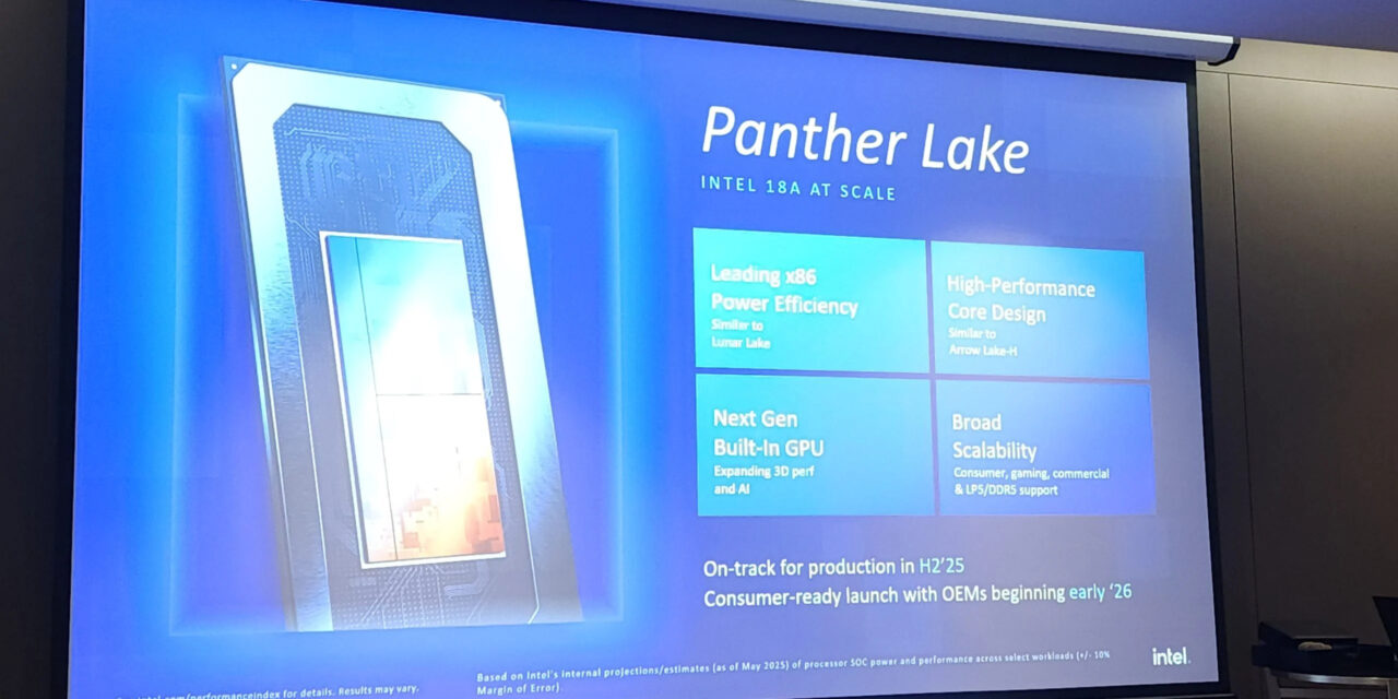Intel prezentuje procesory Panther Lake