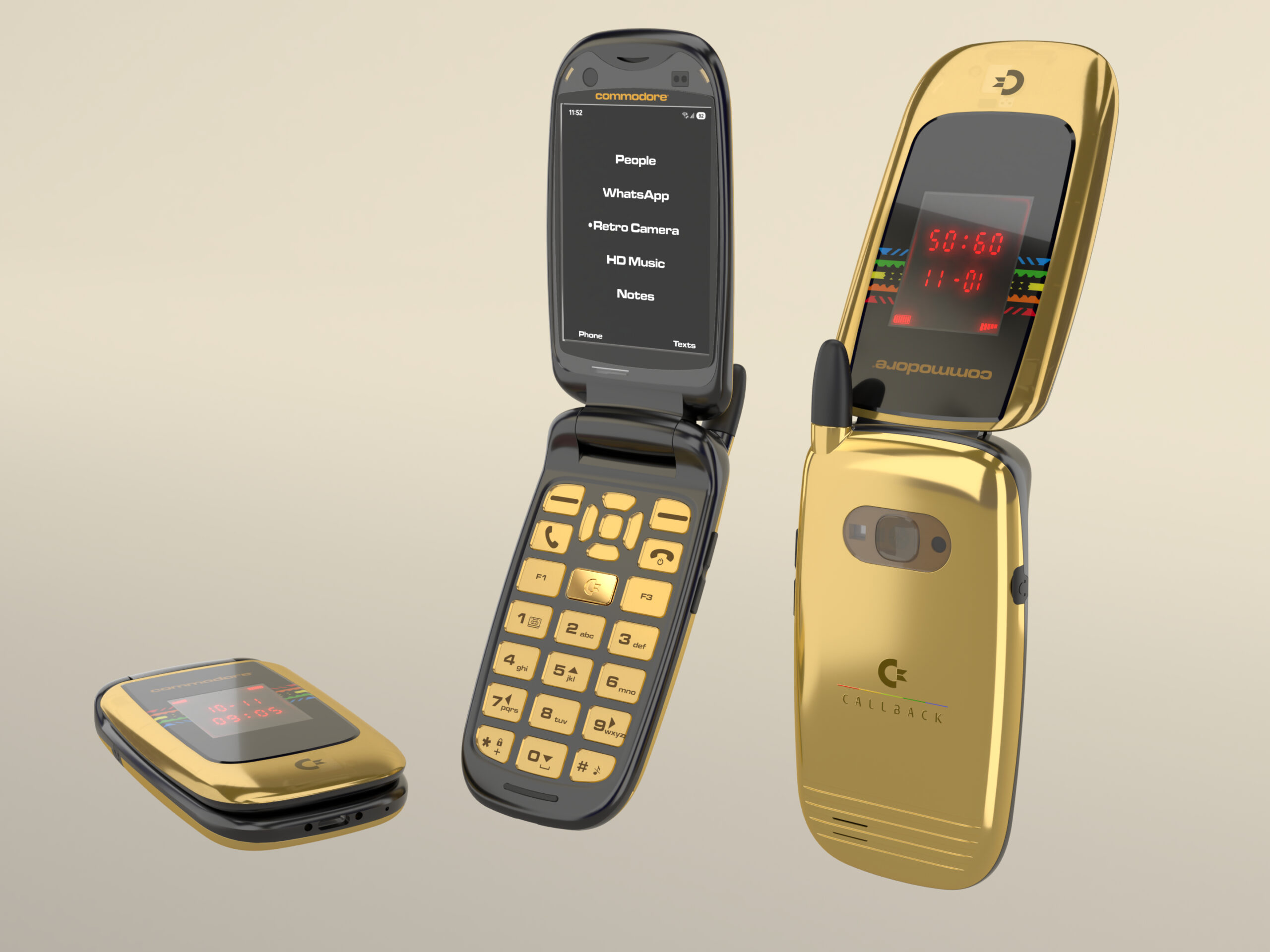 Commodore prezentuje telefon bez Facebooka, ale za to z klapką