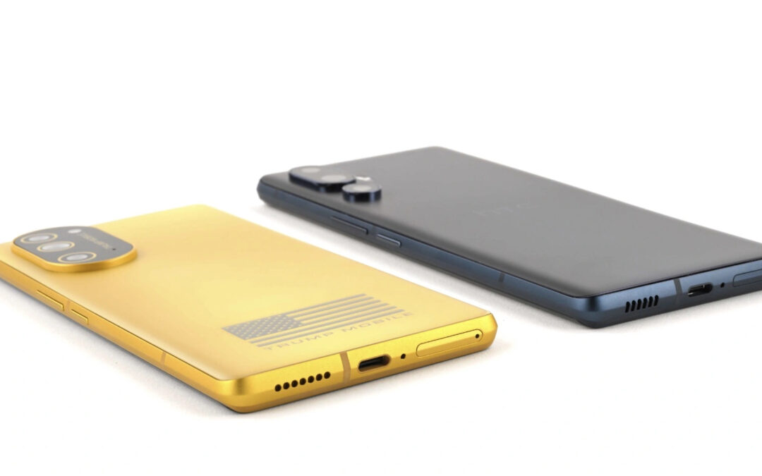 T1 Phone od Trump Mobile to malowany na złoto chińczyk
