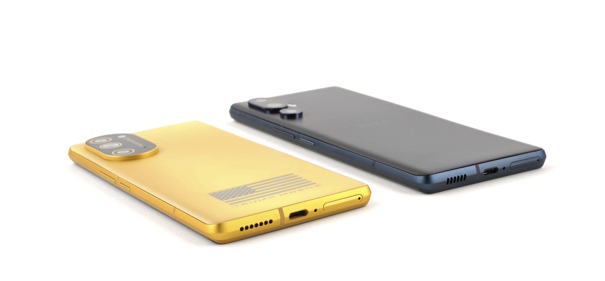 T1 Phone od Trump Mobile to malowany na złoto chińczyk